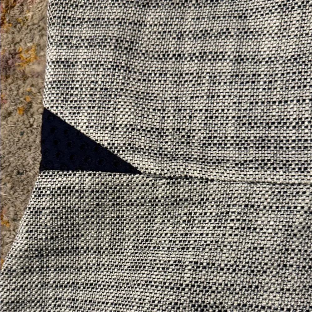 J. Crew White Tweed and Navy Sleeveless Sheath Dress 8